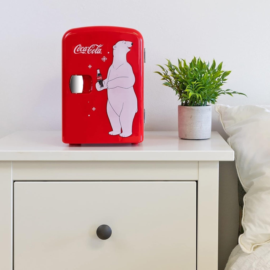Coca Cola Polar Mini Fridge - Refrigerator for Bedroom Office