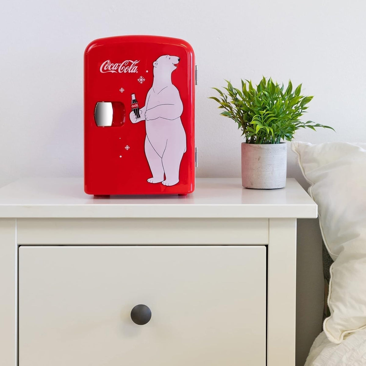 Coca Cola Polar Mini Fridge - Refrigerator for Bedroom Office