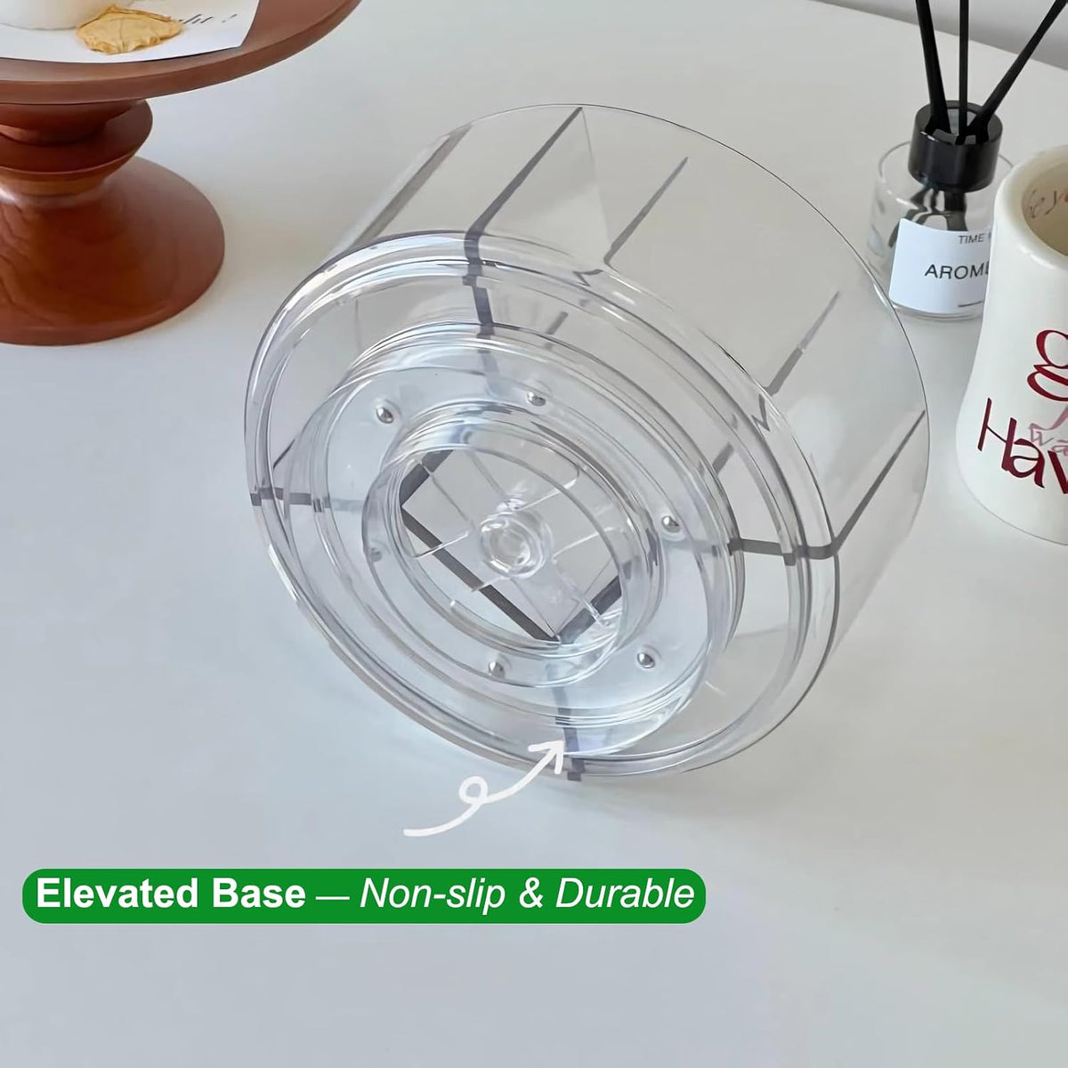 Taiuloo 360 Rotating Makeup Organizer, Lazy Susan Cosmetics Storage