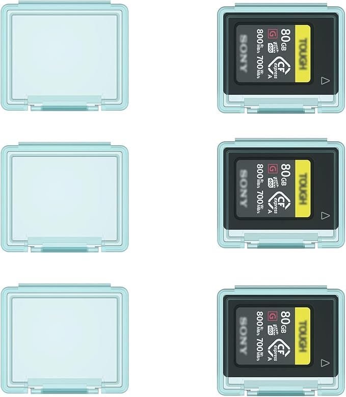 KIWIFOTOS 6 Pack CFexpress Type-A Memory Card Case Translucent - Image 9