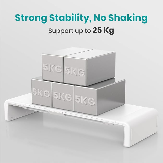 Monitor Stand Riser, Klearlook Foldable Computer Monitor Riser, Height - Image 9