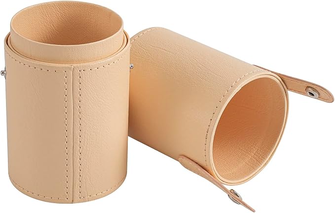Portable Makeup Brush Holder, Waterproof PU Leather Travel Makeup Brush Case - Image 2