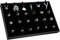 Velvet Jewelry Tray for Drawers Black Jewelrys Display Tray Stackable Jewelry by AojSup