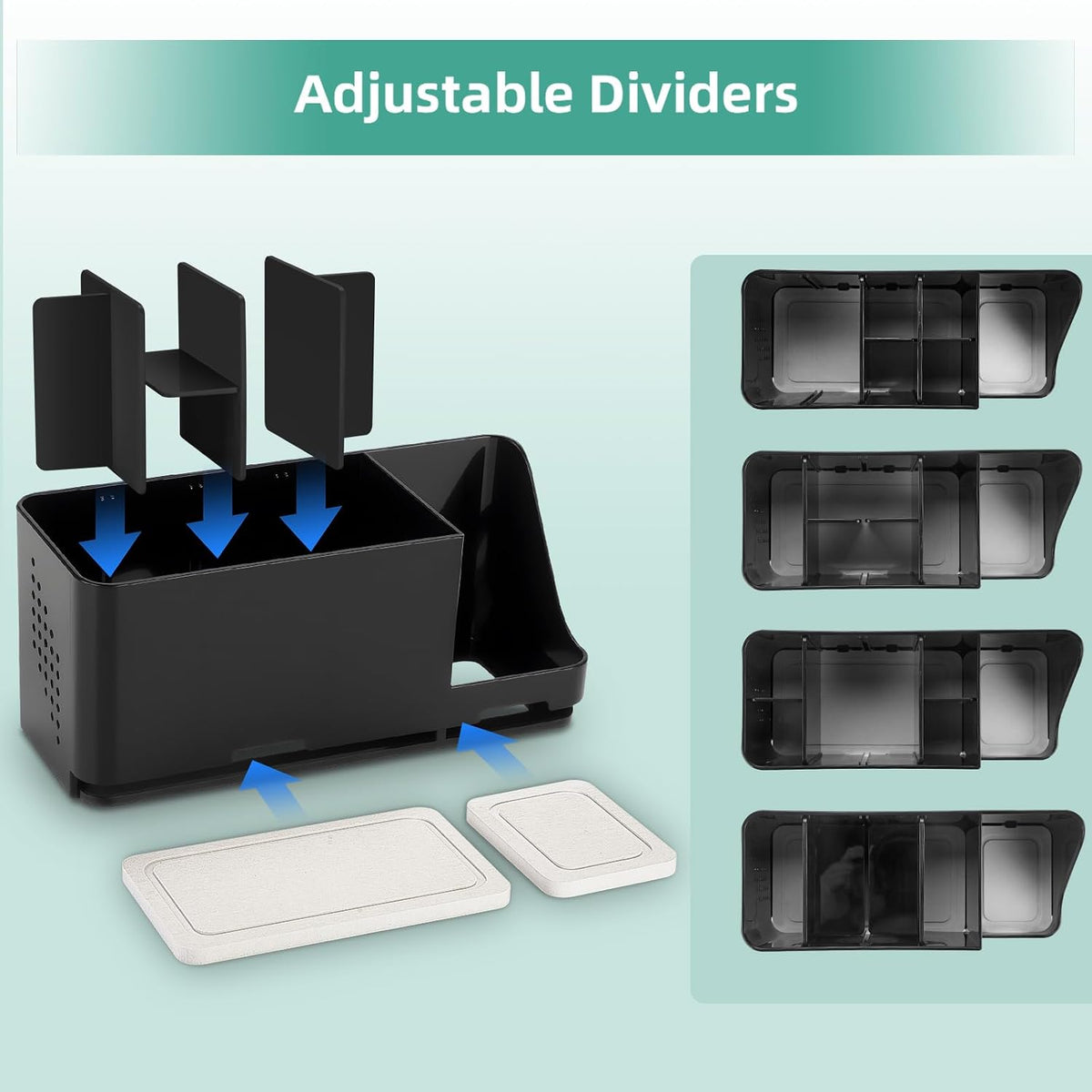 YONGAIJIA Toothbrush Holders for Bathrooms with 8 Slot Organizer