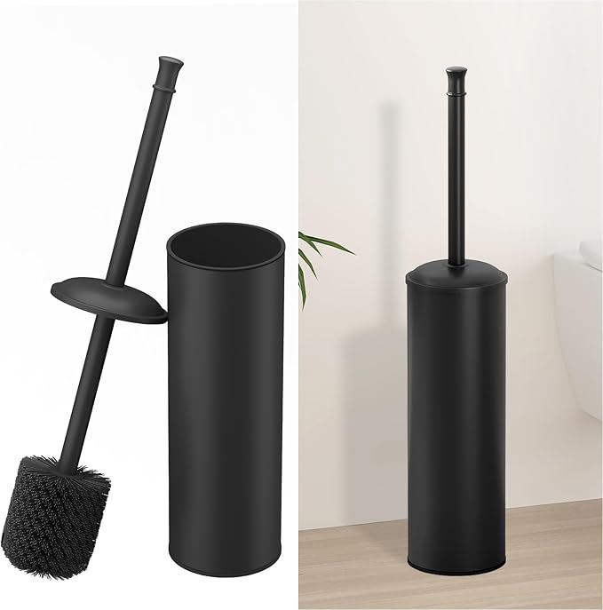 BESy Toilet Brush and Holder, Toilet Cleaner Bowl Set by BESy