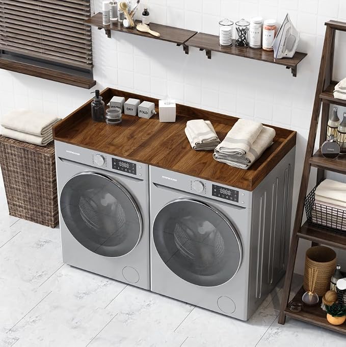 OfficeSimpli Washer Dryer Countertop, Made in USA, Non-Slip Pads, Laundry Room - Image 3