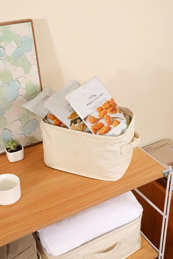Decorative Basket Rectangular Fabric Storage Bin Organizer Basket - Image 9