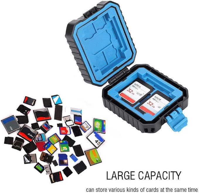 Portable Memory Card Protective Case, Waterproof SD TF Cards Travel Carry Cover - Image 2