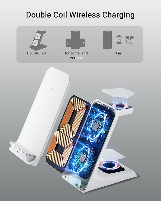 Wireless Charger for Thick Cases of 10MM/Otterbox/for Popsocket, 3 in 1 - Image 7