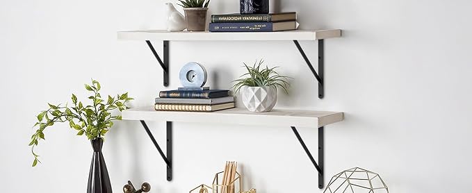 20 Pack L22 x H 12" Black Heavy Duty Shelf Brackets - Image 8