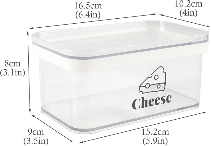 Cheese Container for Refrigerator Airtight Creamer Container - Image 7