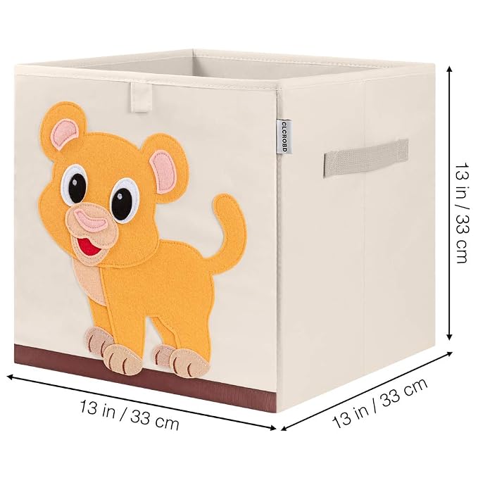 CLCROBD Foldable Animal Cube Storage Bins Fabric Toy Box/Chest/Organizer - Image 2