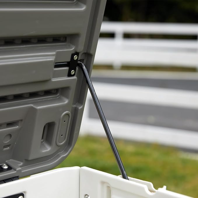 100 Gallon Plus Resin Deck Box, Waterproof Outdoor Storage Box - Image 4