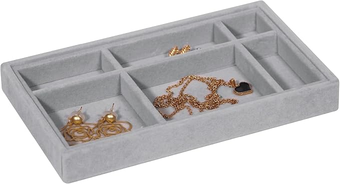 DIOMMELL 12 Pack Stackable Velvet Jewelry Trays Organizer, Jewelry Storage Box - Image 3