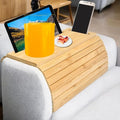 Bamboo Sofa Arm Tray, Couch Arm Table Caddy by Unknown