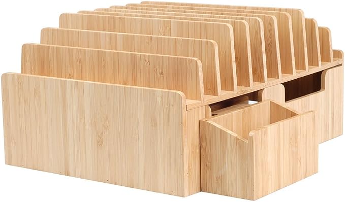 MobileVision Bamboo 10-Port Charging Station Plus 2 Caddy Add-On Combo to hold - Image 4