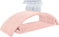 MIZGI Premium Velvet Hangers 50 Pack Heavyduty- Non Slip No Shoulder Bump Suit by MIZGI