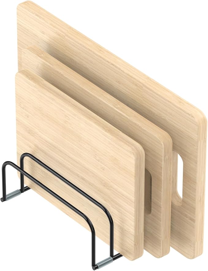 Cutting Board Storage Rack, Compact Cutting Board Organizer, Chopping Board by KORRTFID