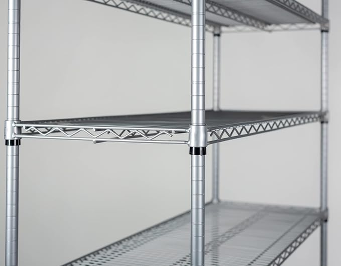 Omega 30" Deep x 72" Wide x 54" High 3 Tier Gray Starter Shelving Unit - Image 3
