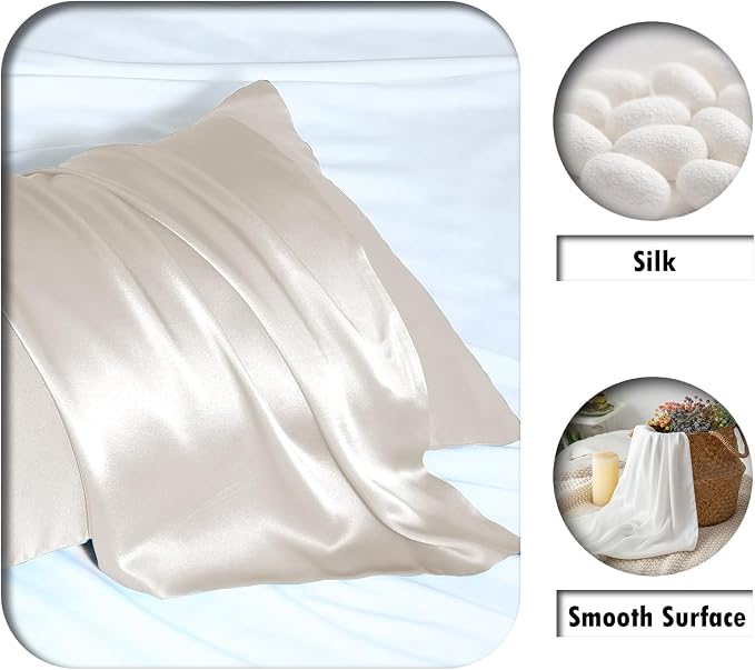 Mulberry Silk Pillow Cases for Hair and Skin King Size Silk Pillowcase - Image 2