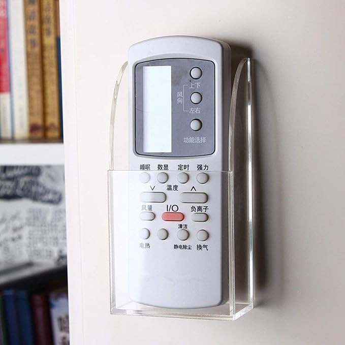 APSOONSELL Remote Control Holder Organizer Wall Mount Acrylic Tidy - Image 2