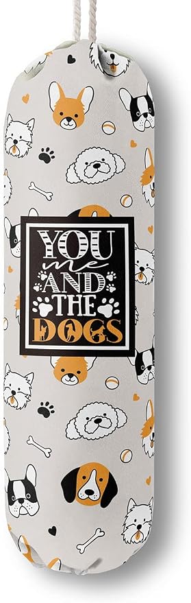 Funny You Me & The Dogs, Grocery Bags Holder Organizer by HiLus