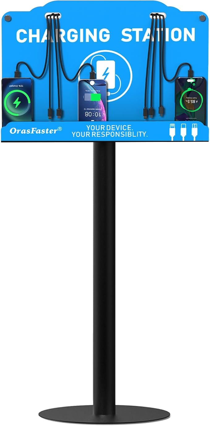 Floor Standing Cell Phone Charging Station Multi-Device Station by Orasfaster