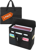 Qozary 2 Pack File Folder Organizer Box-Hanging File Tote Bag by Qozary