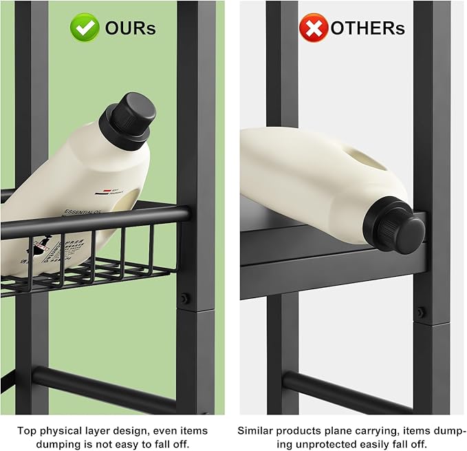 Over-The-Toilet Storage Rack, 4-Tier Bathroom Organizer Shelf Over Toilet - Image 5