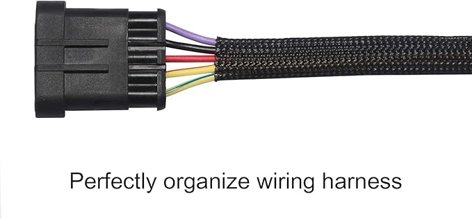 100ft - 1/4 inch PET Expandable Braided Sleeving – Black – Alex Tech Braided - Image 3