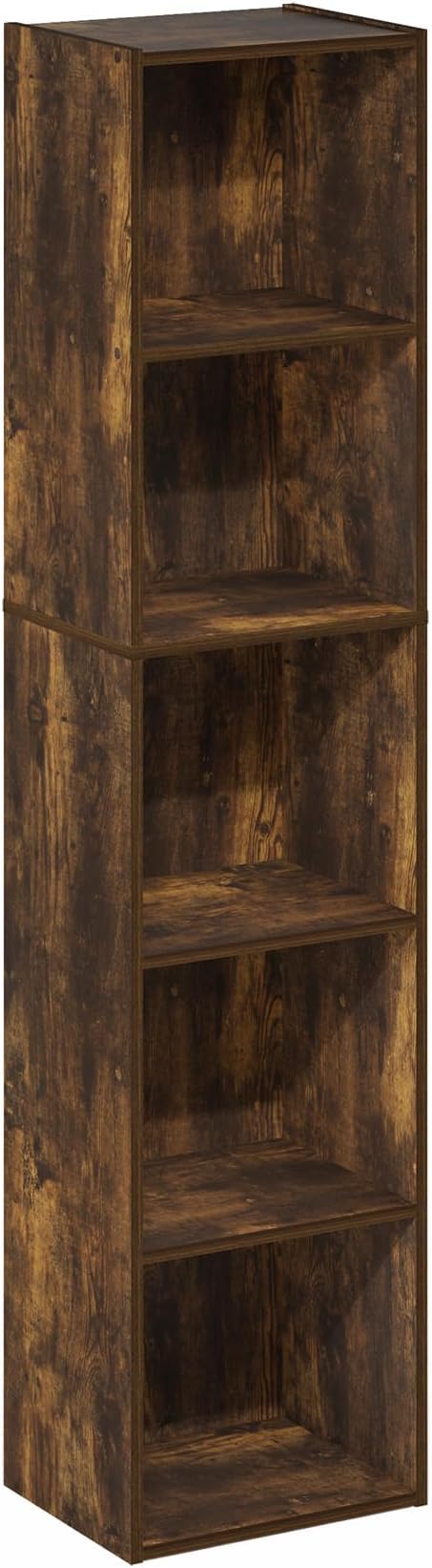 Furinno PASIR Book Shelf, 5-Tier Modern Bookshelf, Open Shelves Bookcase 9 x 12 - Image 6