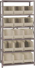 Quantum Storage Systems QSBU-260IV Giant Open Hopper Steel Shelving System by QuantumStorageSystems