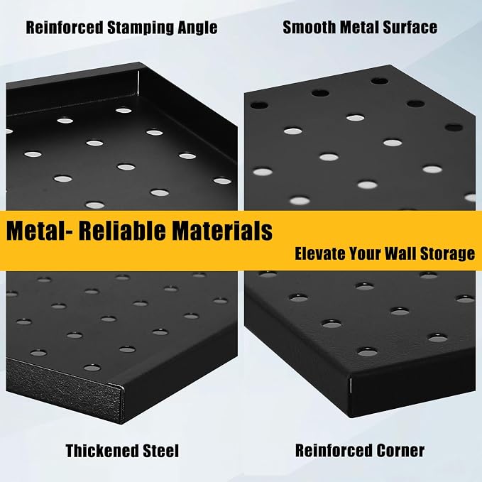 PBHEPJ 8 Pcs Metal Pegboard Panels, Heavy Duty Peg Boards - Image 7