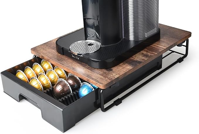 EVERIE Wooden Coffee Pod Storage Drawer Holder Compatible - Image 4