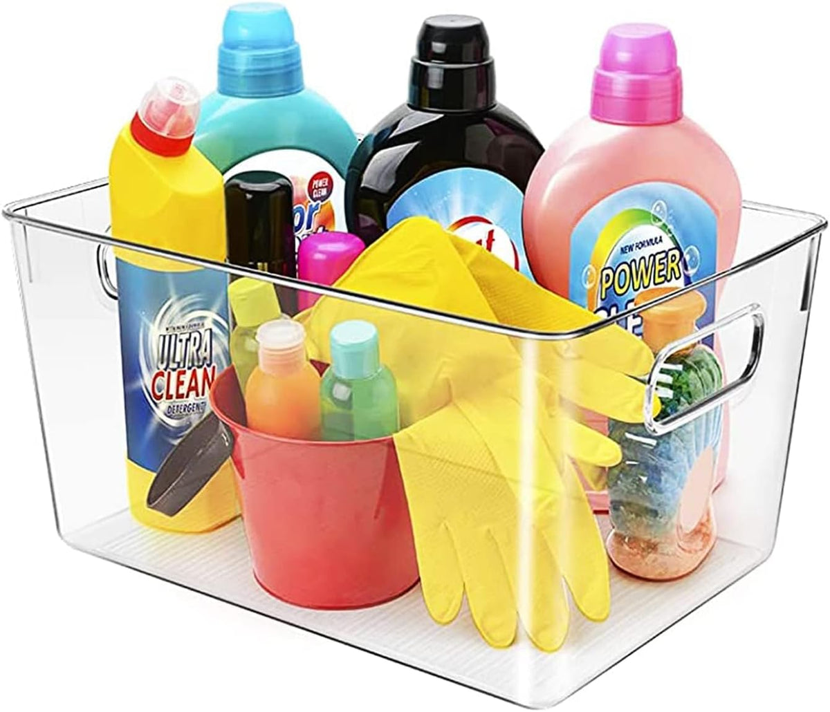 Clear Plastic Storage Bins, Pantry Organizers and Storage or Kitchen