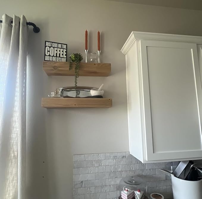 joelsantiques - 18 Inch Wooden Floating Shelves - Image 8