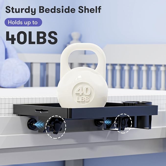 Bedside Shelf, Bunk Bed Table Shelf - Image 6