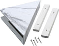 Palisade Vinyl Waterproof Corner Shower Shelf in Carrara Marble/Urban Glacier by PalisadeWallTilesandPlanks