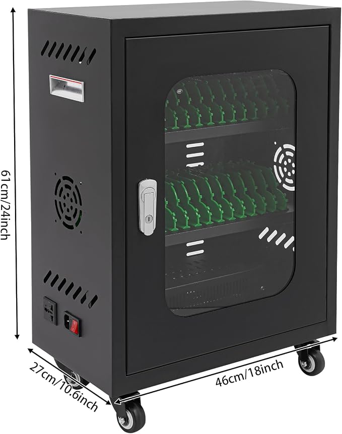 Cell Phone Charging Stations 30 Device Mobile Storage Cart - Image 2