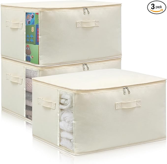 Canvas Comforters Bags Closet Organizers and Storage by CHICVIE