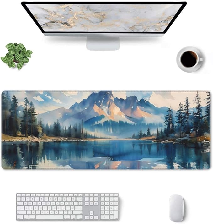 Gaming Mouse Pad, Large Non-Slip Rubber Base Mousepad, Keyboard Mouse Mat - Image 3