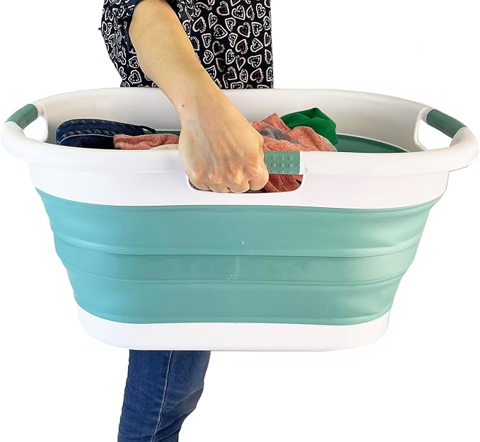 SAMMART 40L Collapsible Plastic Laundry Basket - Image 6