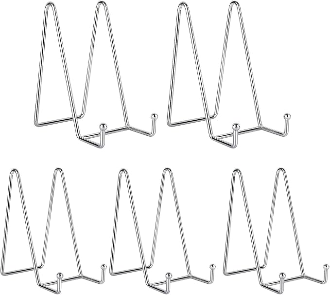 Kruodop 6 Inch Plate Stands for Display, 5 Pack Plate Holder Display Stand by Kruodop