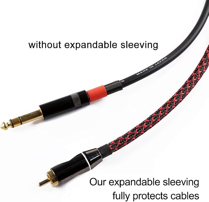 100ft - 1/4 inch PET Expandable Braided Sleeving – BlackRed – Alex Tech Braided - Image 2