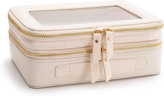Aveniee Large Clear Makeup Bags, Double Layer Cosmetic Bags - Image 6