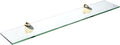 Spancraft Glass H-6x18-Brass Heron Glass Shelf by Spancraft