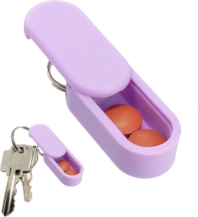 Keychain Pill Holder Single Pack – Lightweight Magnetic Pill Organizer by PillPod