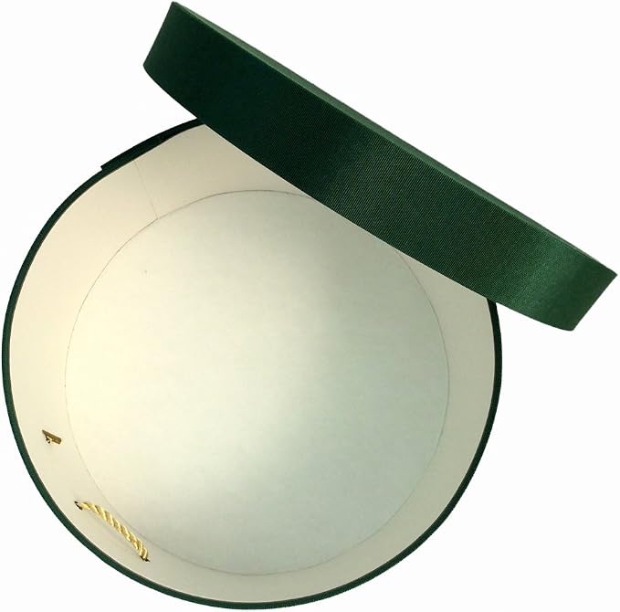 Sarah's Hat Boxes Classic Dark Green Hat Box – 12.75" x 6.5" Handmade in USA – - Image 2