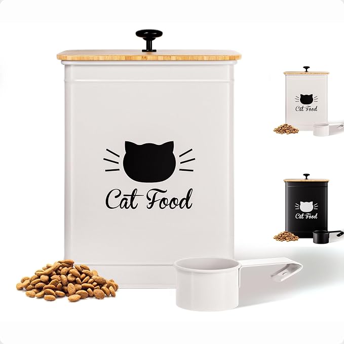 Cat Food Storage Container by HBDesignCo