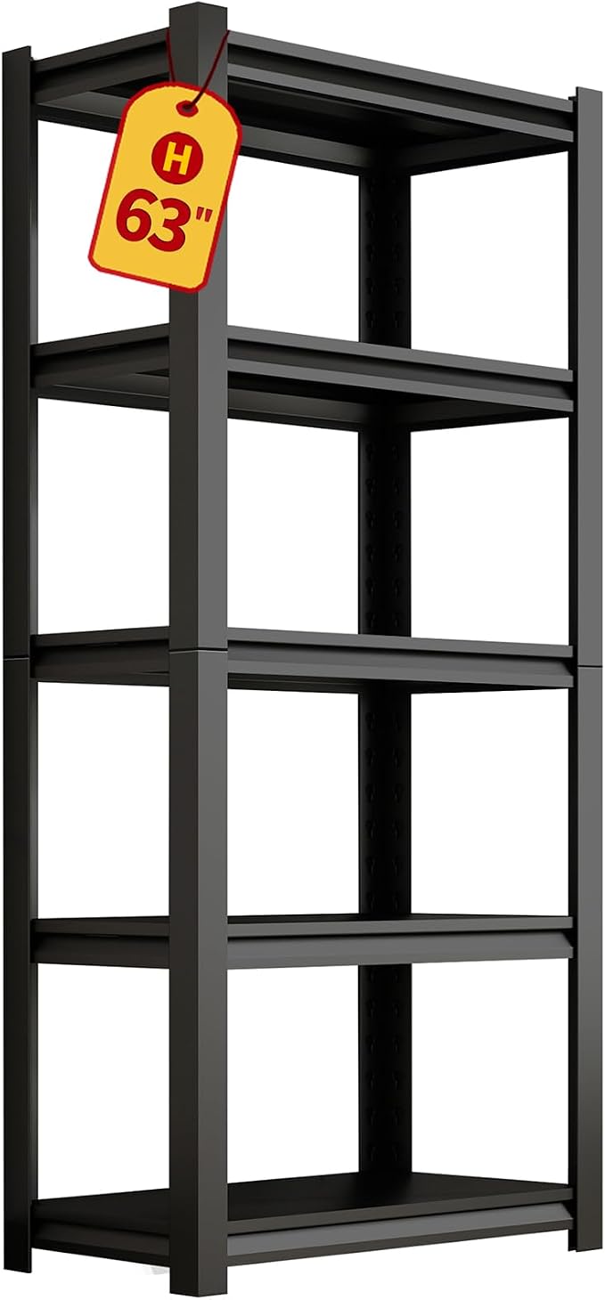 Dyoung 5 Tier Adjustable Garage Shelving Units 63" H Storage Utility Shelves by Dyoung